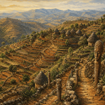 Terraces of Konso: Ancient Earth Architecture Fine Art Canvas Print