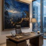 Entoto Eucalyptus Horizon: Panoramic Addis Impressionist Canvas Print