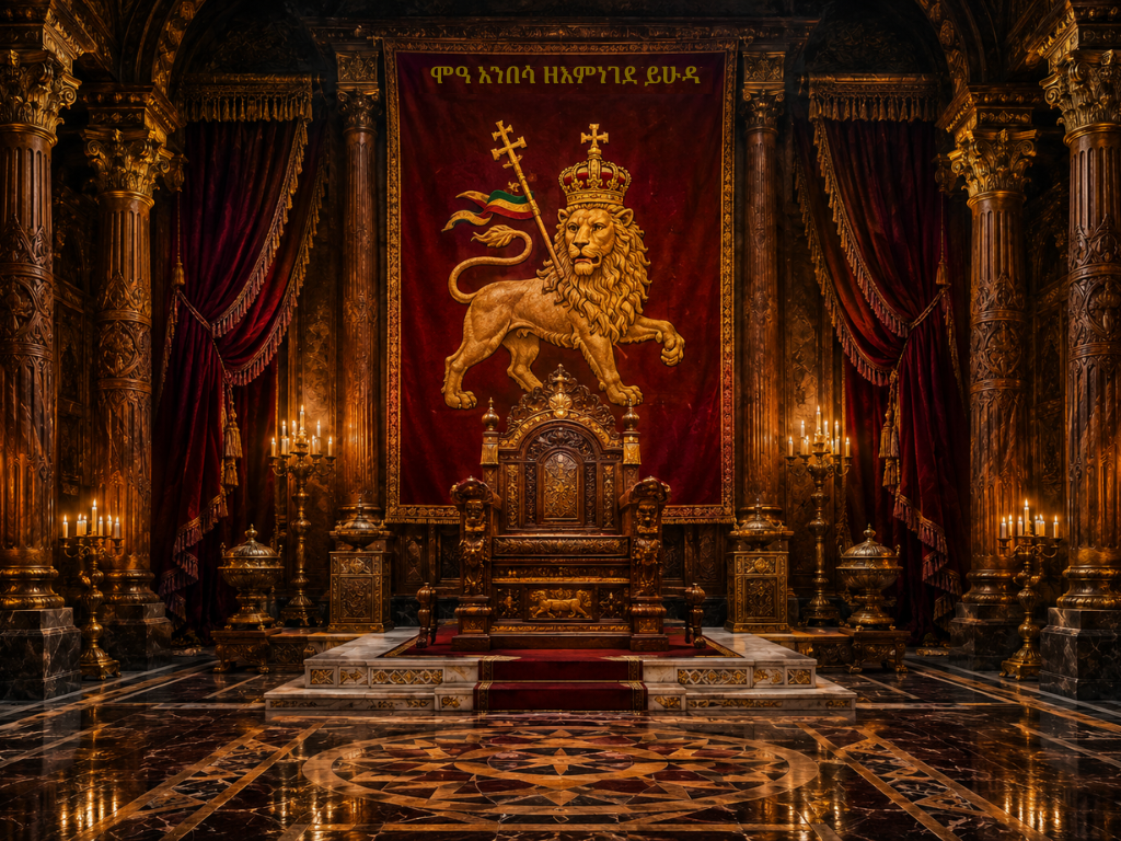 The Lion of Judah Throne Room Imperial Ethiopian Heritage
