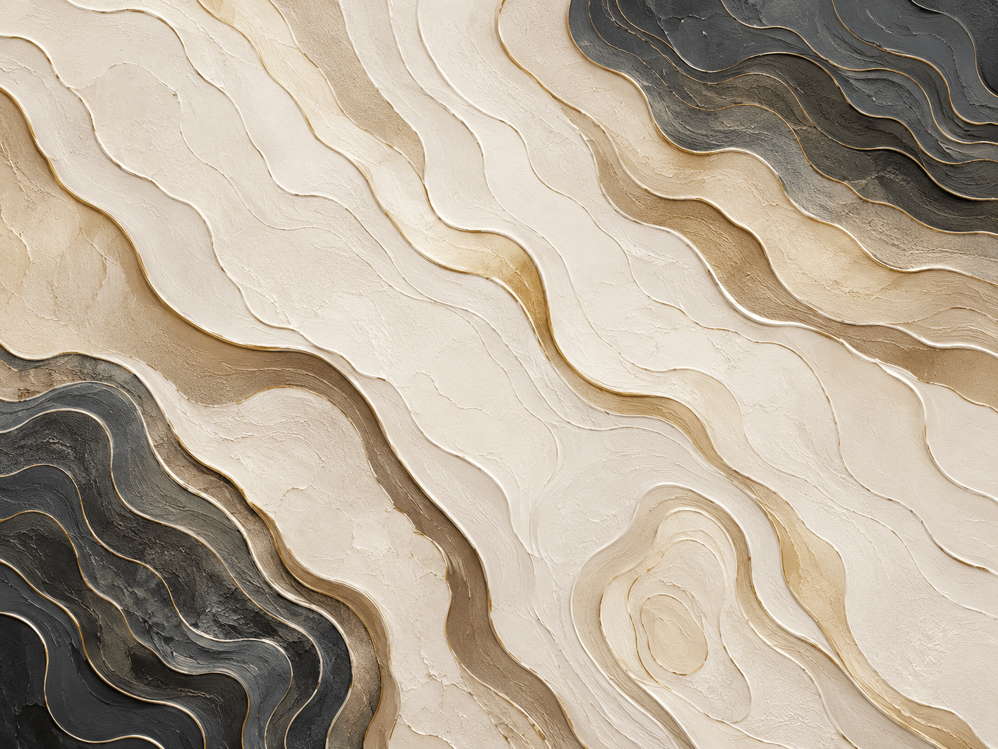 Highland Contours: Premium Minimalist Ethiopian Topography Canvas
