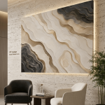 Highland Contours: Premium Minimalist Ethiopian Topography Canvas