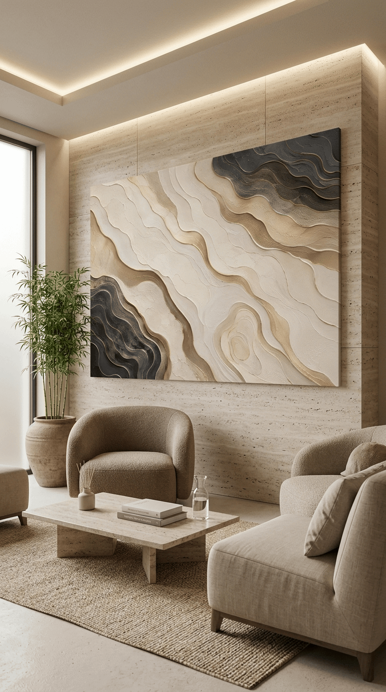 Highland Contours: Premium Minimalist Ethiopian Topography Canvas