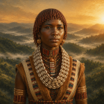 Aari Woman at Golden Dawn – Ethiopian Highlands Fine Art Portrait