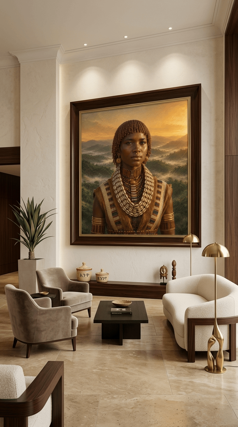 Aari Woman at Golden Dawn – Ethiopian Highlands Fine Art Portrait
