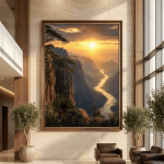 Blue Nile Gorge at Sunrise | Ethiopian Landscape Wall Art | Canvas Addis