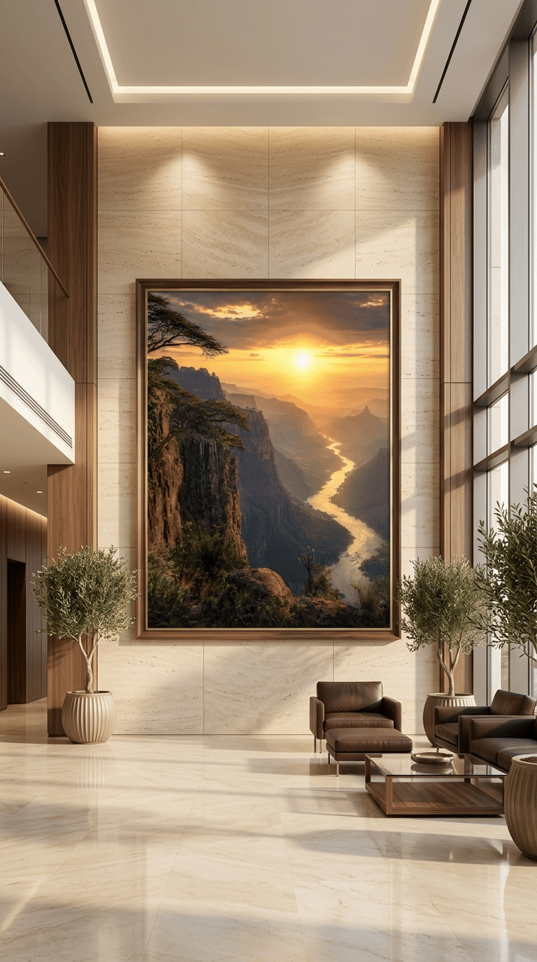 Blue Nile Gorge at Sunrise | Ethiopian Landscape Wall Art | Canvas Addis