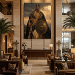 Ras Alula Engida – Ethiopian Warrior General Royal Portrait Canvas Art | Museum Quality Historical Fine Art Wall Decor
