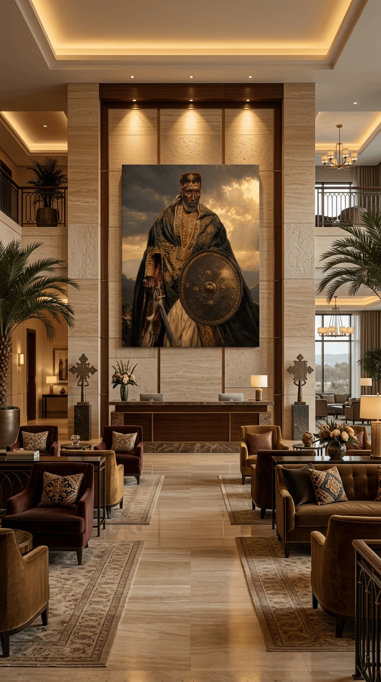 Ras Alula Engida – Ethiopian Warrior General Royal Portrait Canvas Art | Museum Quality Historical Fine Art Wall Decor