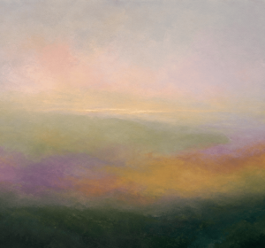 Highland Mist Atmospheric Color Field Abstract Canvas