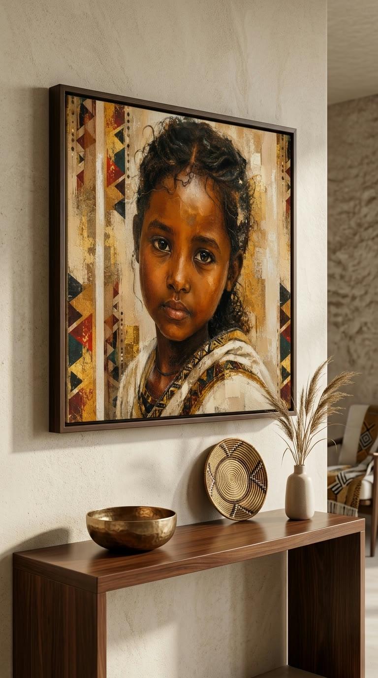 Ethiopian Soul Portrait Canvas Art | Canvas Addis