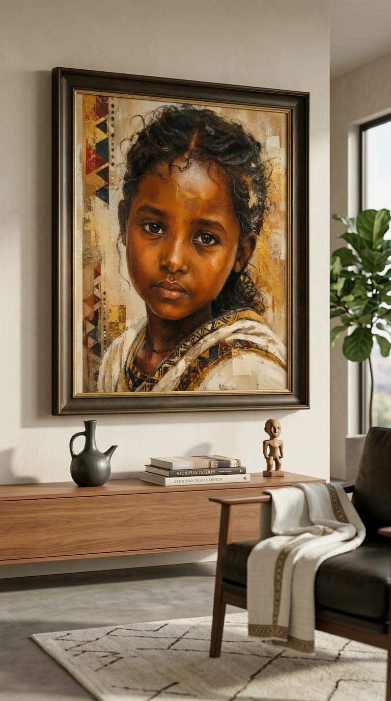 Ethiopian Soul Portrait Canvas Art | Canvas Addis