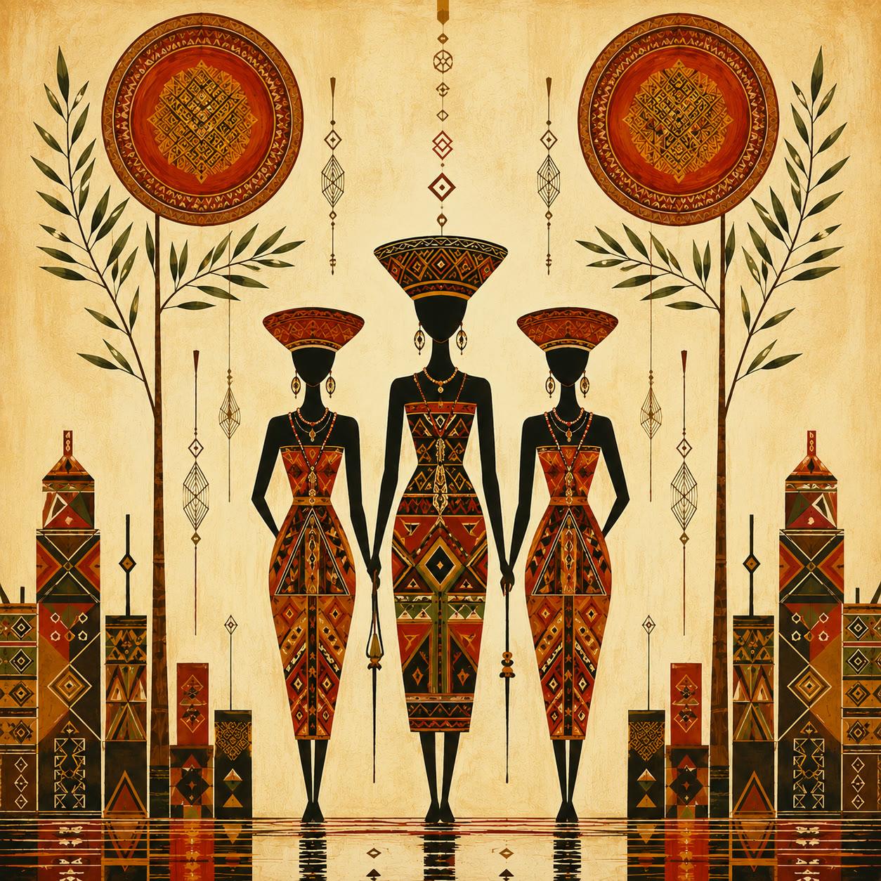 Queens of the Highlands | Ethiopian Fine Art Canvas