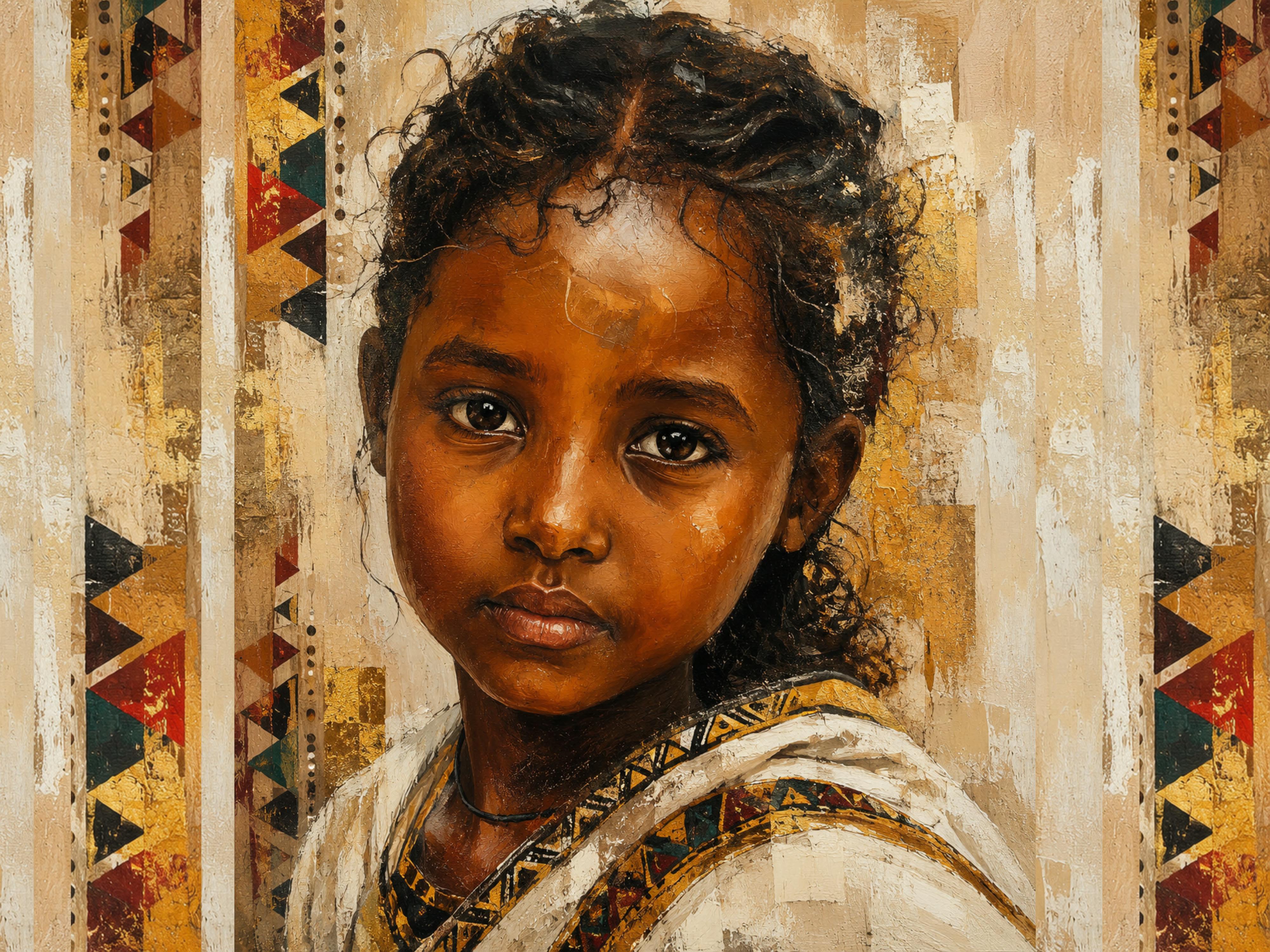 Ethiopian Soul Portrait Canvas Art | Canvas Addis