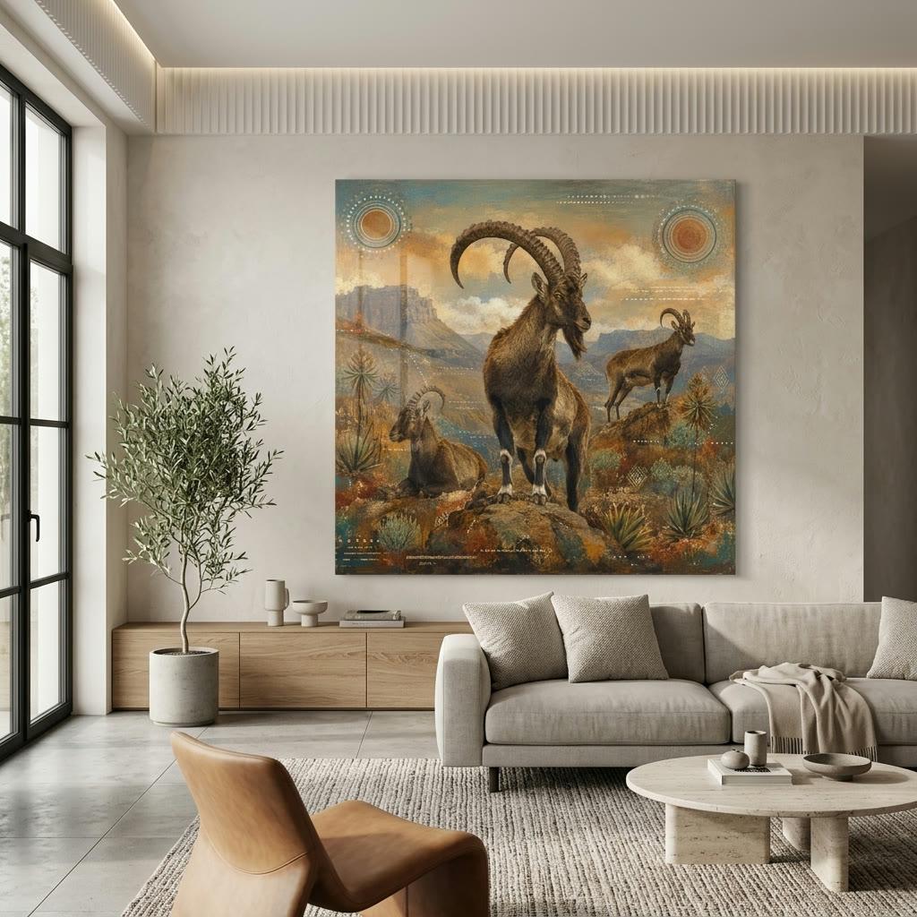 Ethiopian Highlands | Walia Ibex Fine Art Print | Canvas Addis