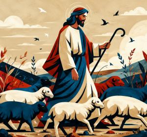 The Good Shepherd – Spiritual Canvas Art