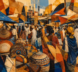 Addis Ababa Urban Street Pulse Acrylic Print – Modern Cityscape Wall Art