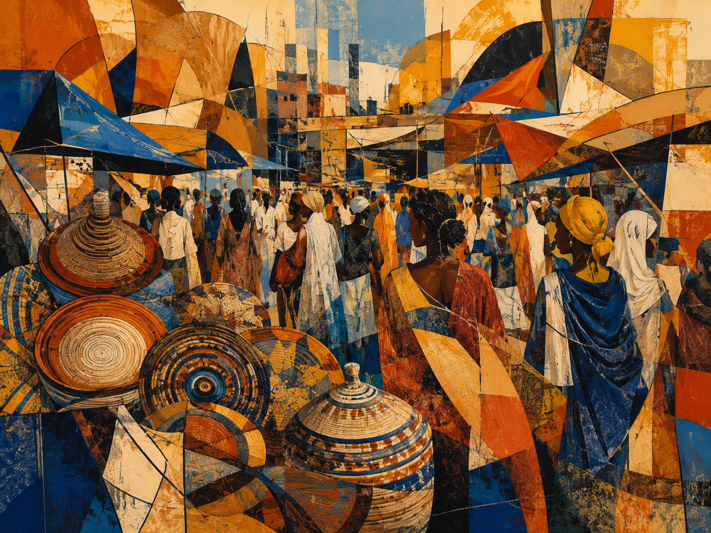 Addis Ababa Urban Street Pulse Acrylic Print – Modern Cityscape Wall Art
