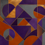 Continental Intersection – Luxury Cubist Abstract Print