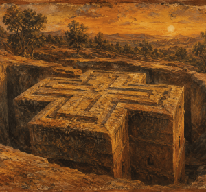 Lalibela Stone Cross: Ancient Rock-Hewn Fresco