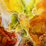 Dallol Ethiopia Abstract Canvas Wall Art | Luxury Modern Geothermal Landscape Artwork