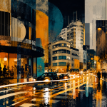 Kazanchis Addis Ababa Canvas Wall Art | Modern Ethiopian City Artwork