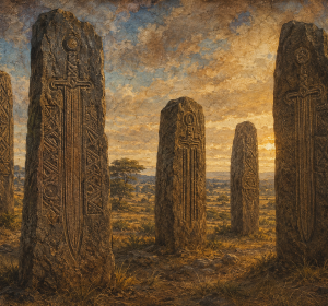 Tiya Ethiopia Ancient Stele Canvas Wall Art | UNESCO Heritage Fine Art