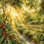 The Cradle of Coffee: Wild Kaffa Forest Impressionist Canvas