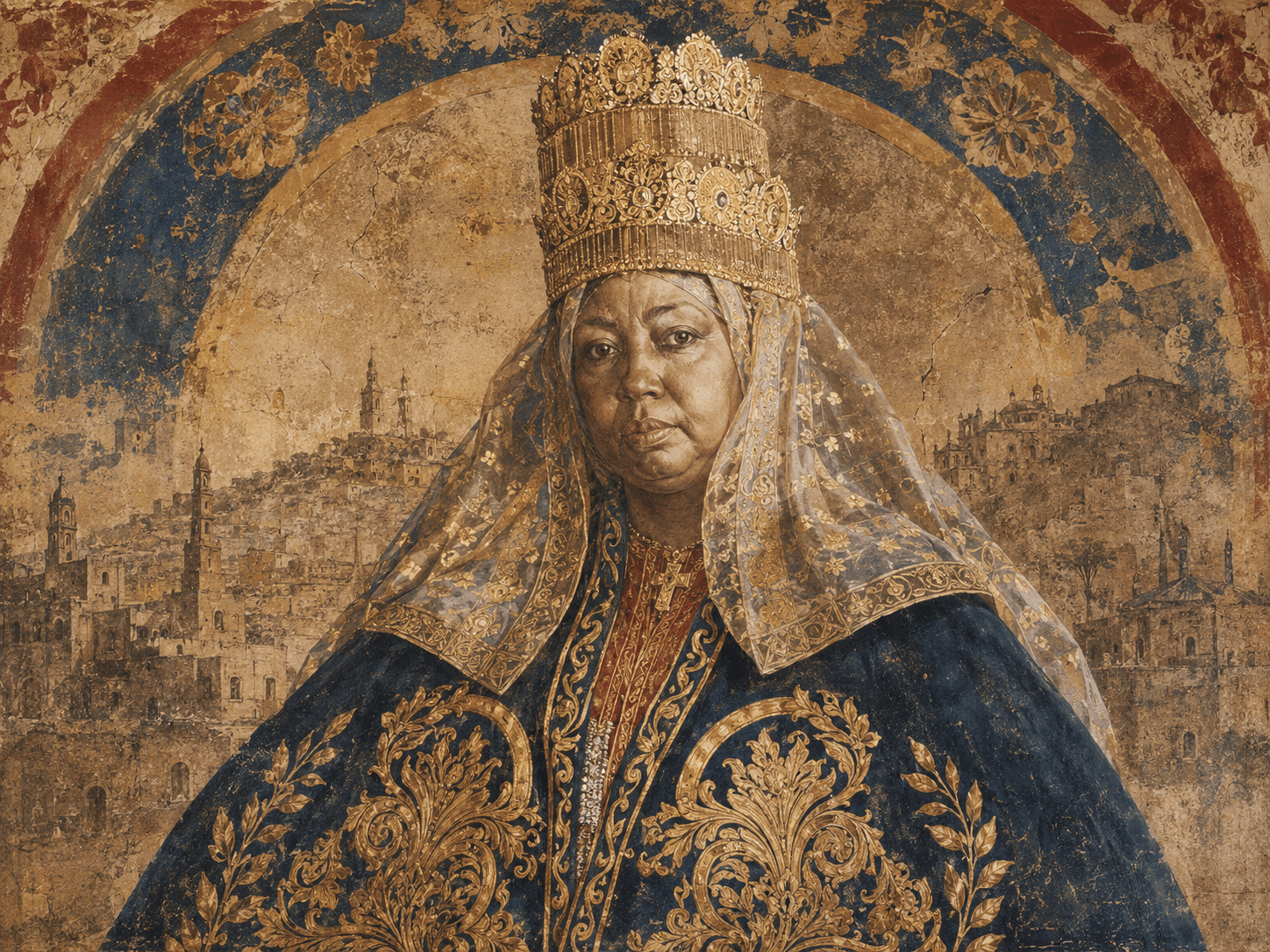 The Sovereign Mind: Empress Taytu Betul Heritage Canvas Art