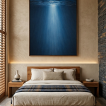 Deep Blue Underwater Canvas Wall Art