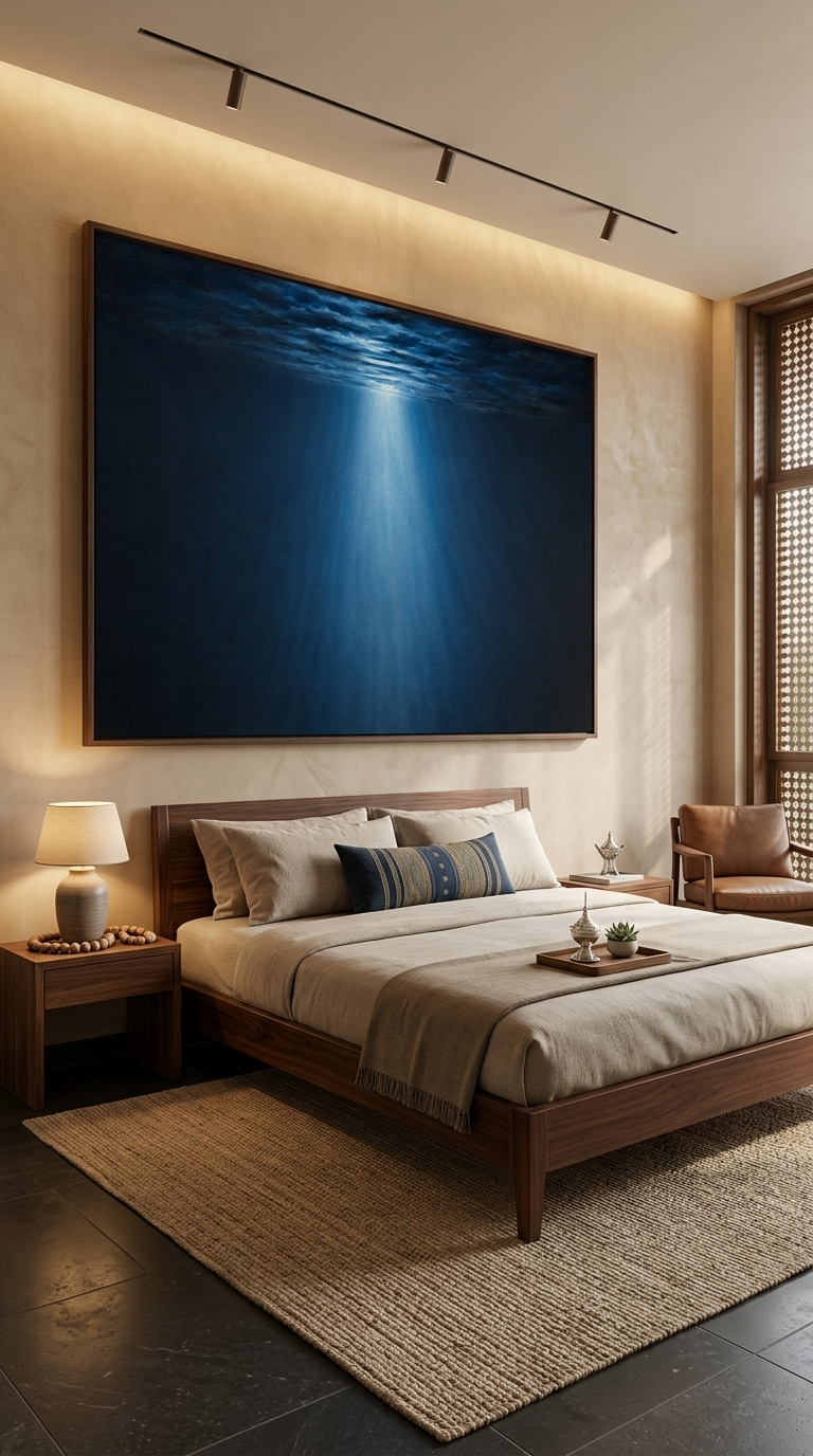 Deep Blue Underwater Canvas Wall Art