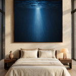 Deep Blue Underwater Canvas Wall Art