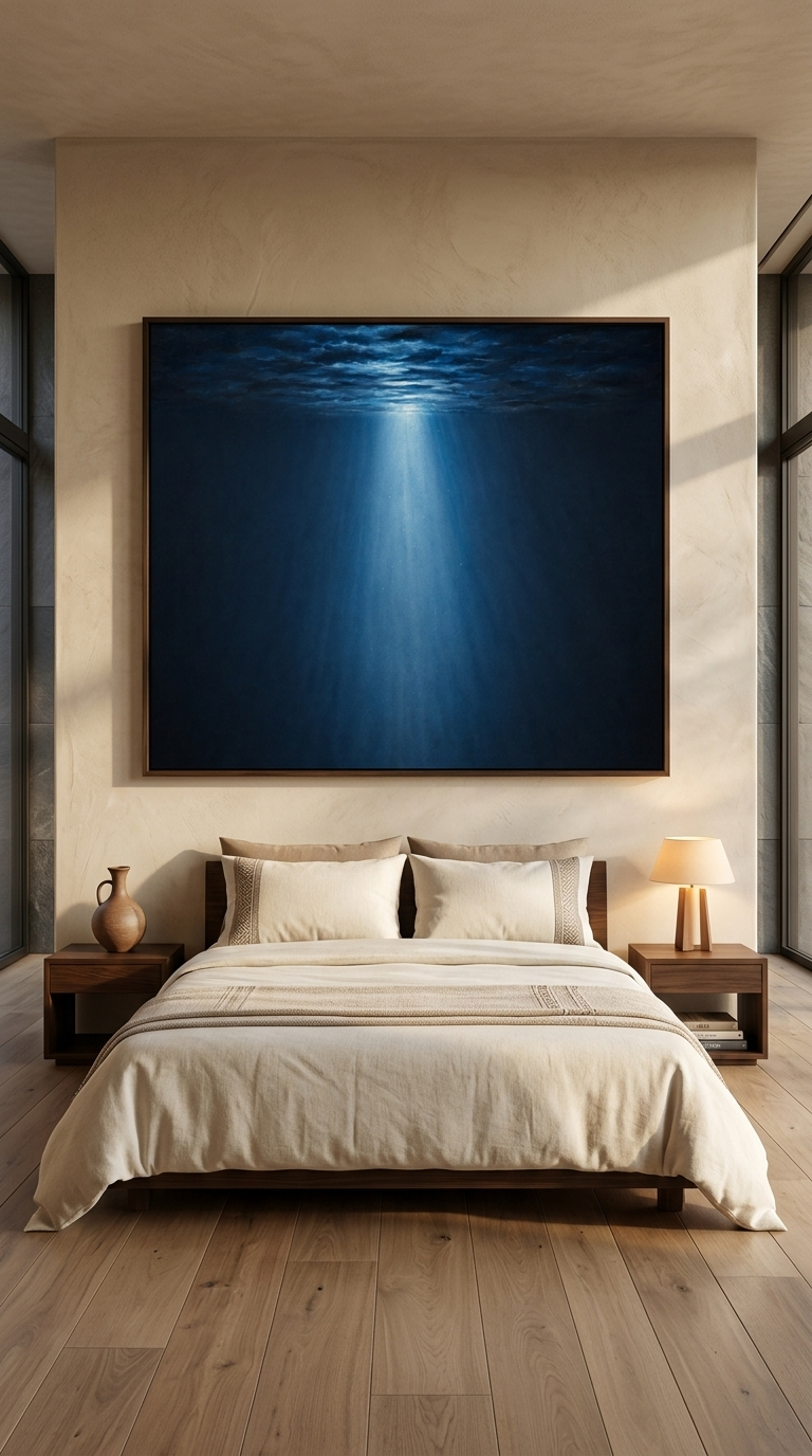 Deep Blue Underwater Canvas Wall Art