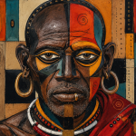 Mursi Tribal Old Man Canvas Art