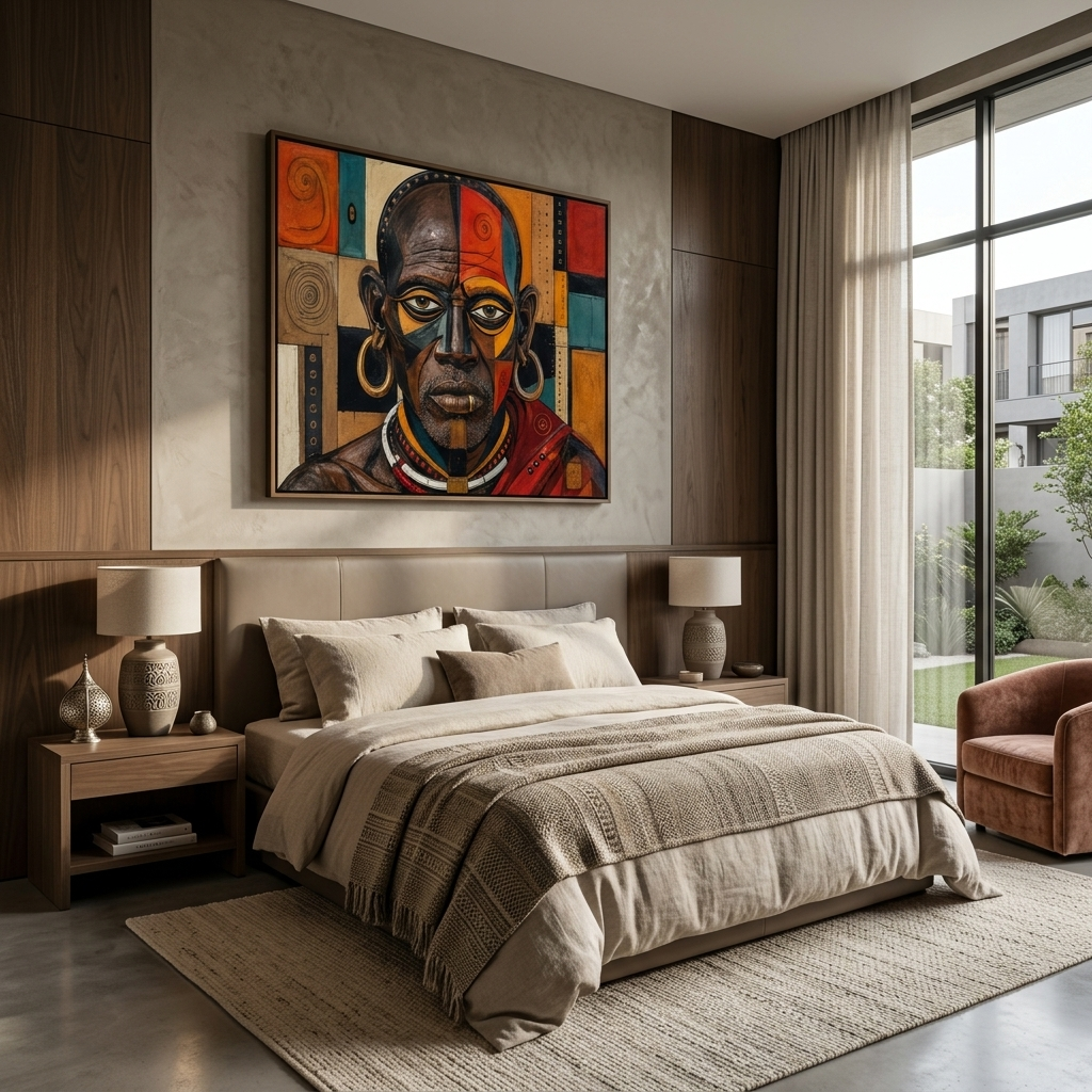 Mursi Tribal Old Man Canvas Art
