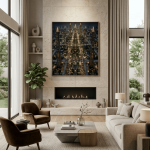 Skyline of New Axum – Premium Ethio-Futurism Canvas