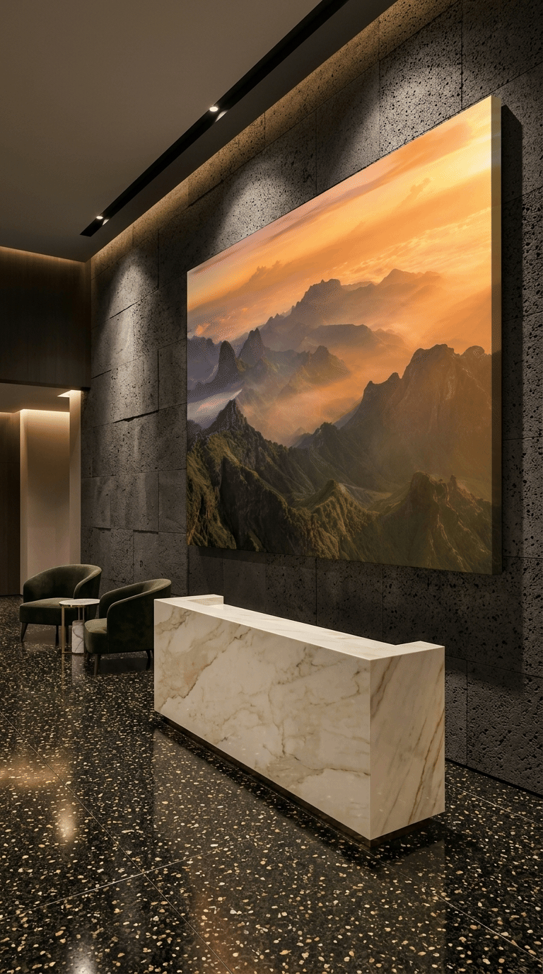 Majesty of the Simiens: Cinematic Dawn Mountain Vista Canvas