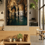 The Chamber of Pillars – Sof Omar Cave Impasto Oil Print