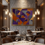 Continental Intersection – Luxury Cubist Abstract Print