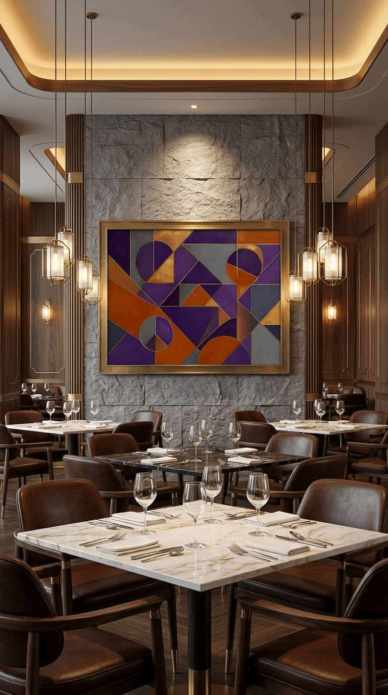 Continental Intersection – Luxury Cubist Abstract Print