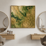 The Foundation Green – Luxury Coffee Ritual Acrylic Print
