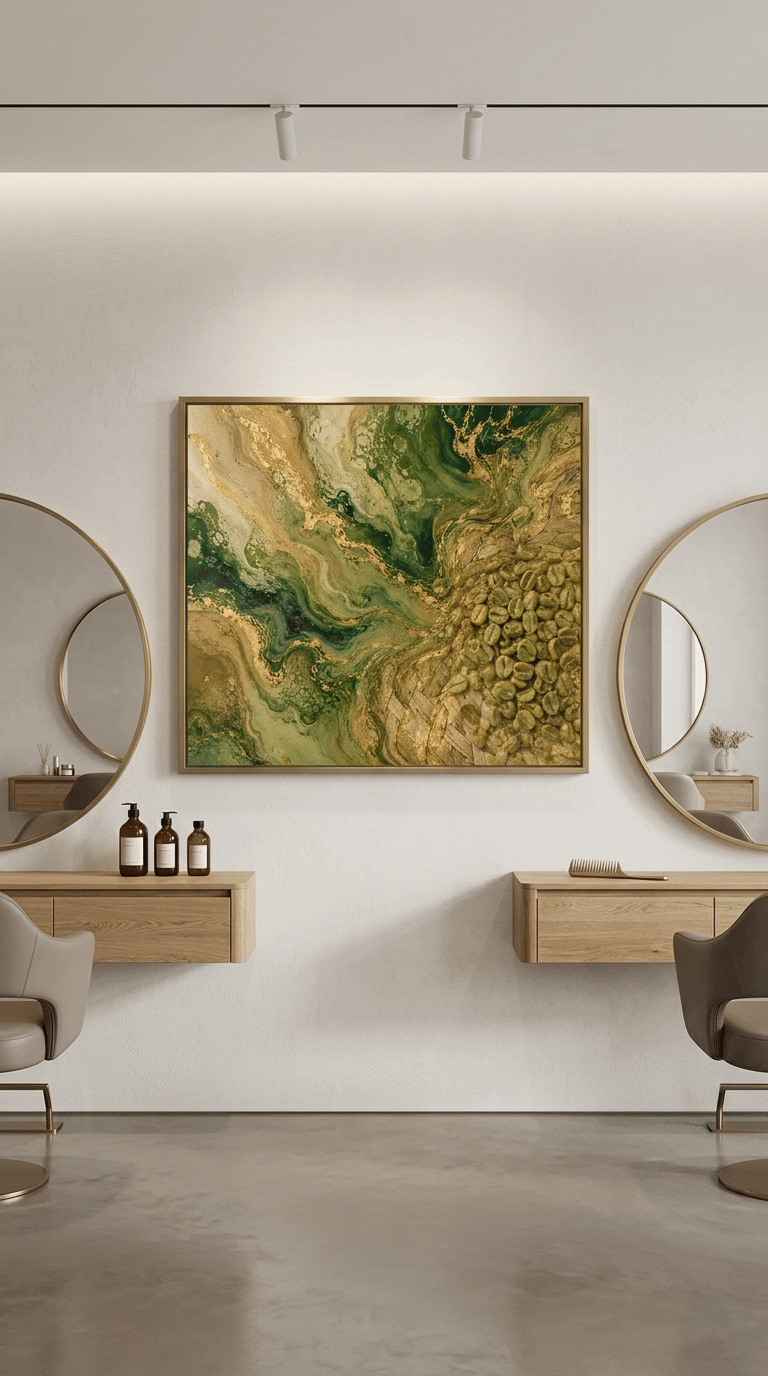 The Foundation Green – Luxury Coffee Ritual Acrylic Print