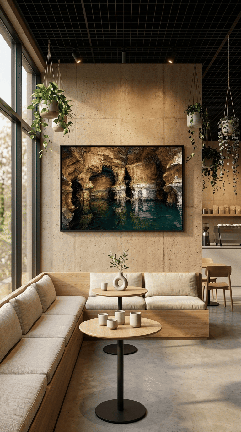 The Chamber of Pillars – Sof Omar Cave Impasto Oil Print
