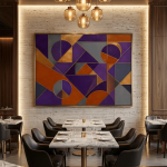 Continental Intersection – Luxury Cubist Abstract Print