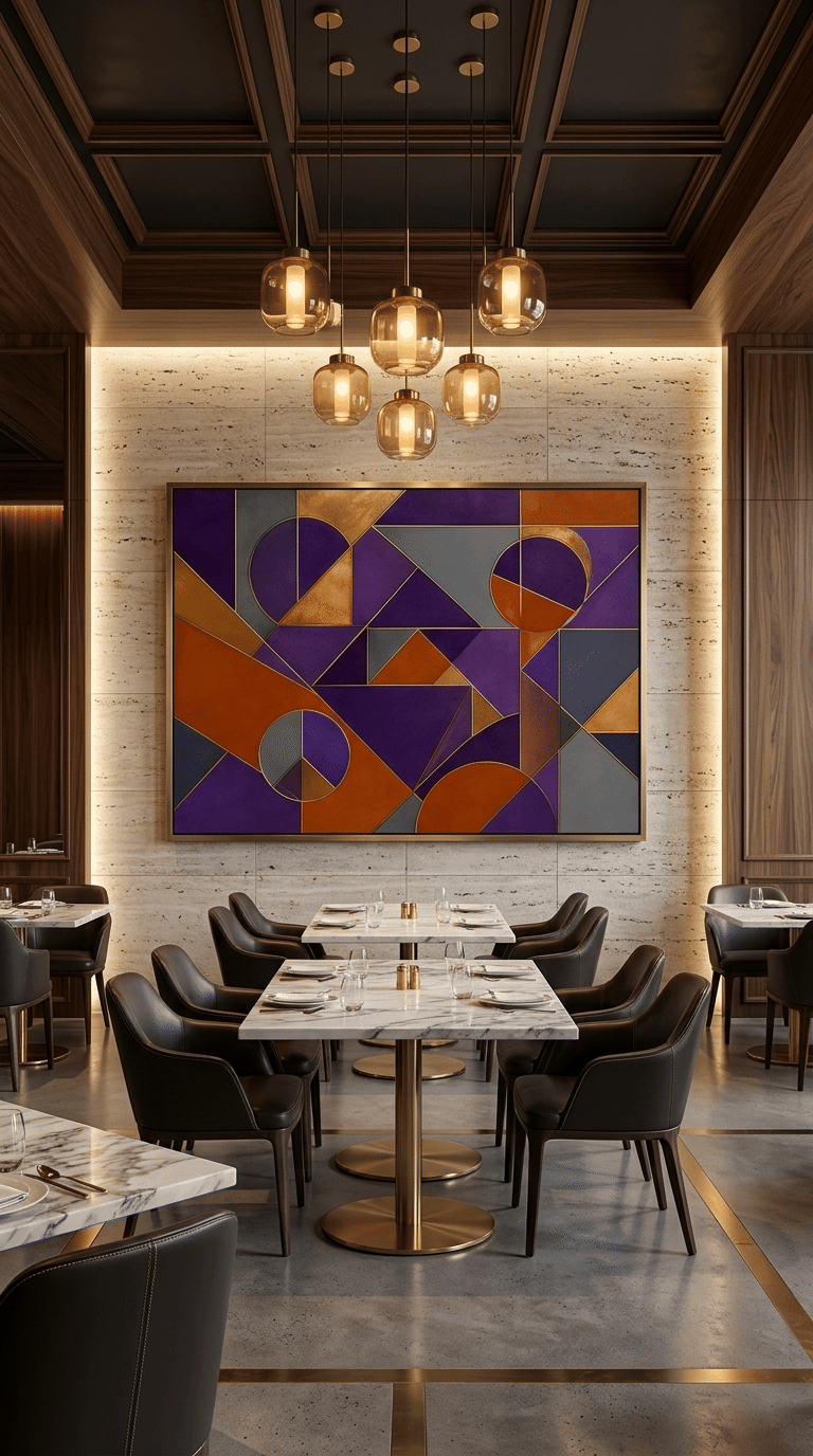 Continental Intersection – Luxury Cubist Abstract Print