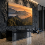 Majesty of the Simiens: Cinematic Dawn Mountain Vista Canvas