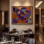 Continental Intersection – Luxury Cubist Abstract Print
