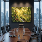 The Cradle of Coffee: Wild Kaffa Forest Impressionist Canvas