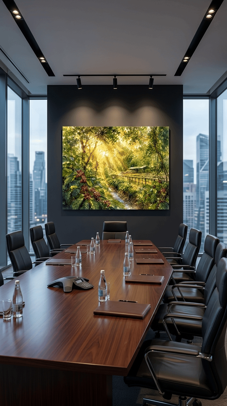 The Cradle of Coffee: Wild Kaffa Forest Impressionist Canvas