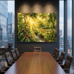 The Cradle of Coffee: Wild Kaffa Forest Impressionist Canvas