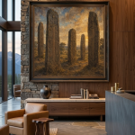 Tiya Ethiopia Ancient Stele Canvas Wall Art | UNESCO Heritage Fine Art